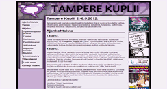 Desktop Screenshot of 2012.tamperekuplii.fi